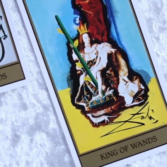 RARE DECK GOLD Salvador Dali Tarot Spiritual Angelic Messages Oracle Cards 🔮 - Picture 10 of 13